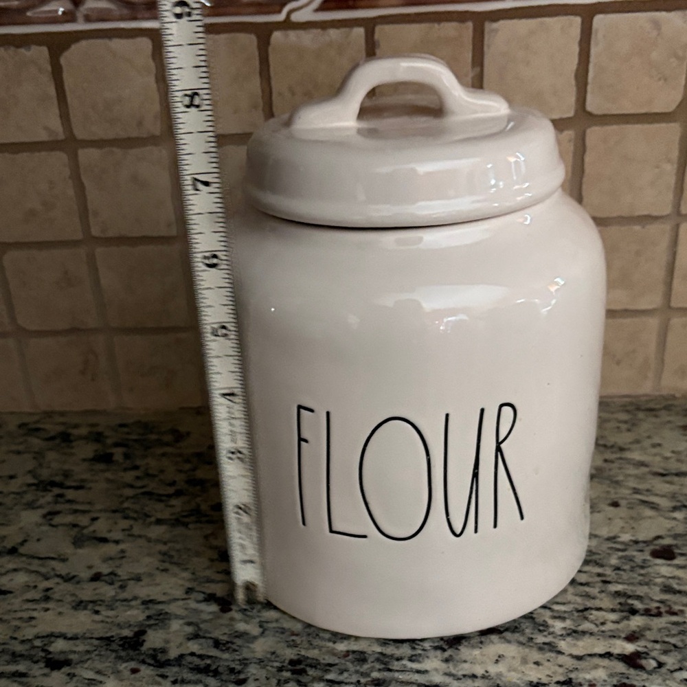 Rae Dunn White Flour Storage Jar - Picture 3 of 3